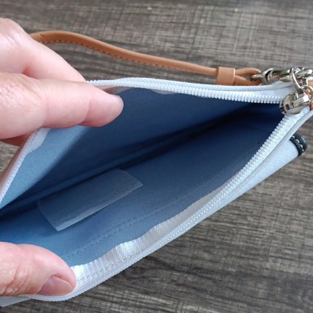 Coach White and Tan Wristlet Clutch - Picture 8 of 9
